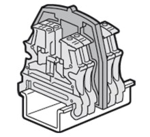Разделительная и изолирующая перегородка Viking 3 - для винтовых клемм - 2 входа/2 выхода - с разъед. - с шагом 6 мм  037562  Legrand
