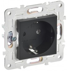 SKANDY Розетка с заземлением без защитных шторок 16А SK-R05Bl черный  SK-R11-16-K02  IEK