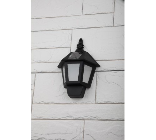 ERFS012-26 Фасадный светильник Хром, на солнечной батарее, 3LED, 50lm  Б0044252  ЭРА