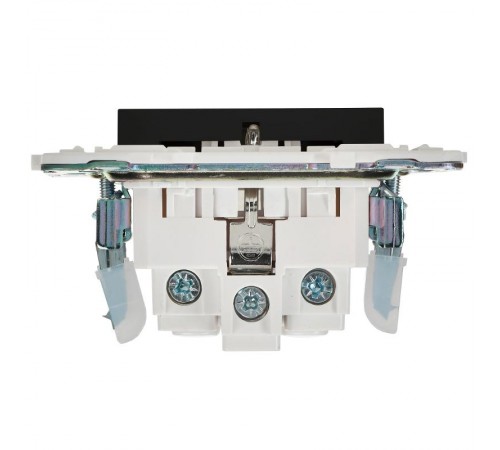 SKANDY Розетка с заземлением с защитными шторками 16А SK-R04Bl черный  SK-R14-16-K02  IEK