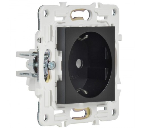 SKANDY Розетка с заземлением без защитных шторок 16А SK-R05Bl черный  SK-R11-16-K02  IEK