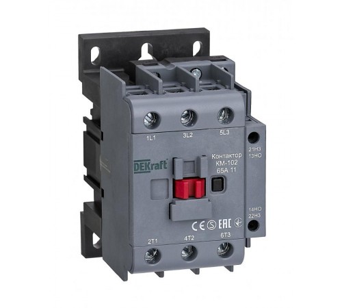 Контактор 65А 24В АС3 АС4 1НО+1НЗ КМ-102  22325DEK  DEKraft