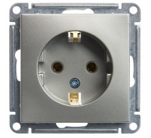 W59 Шампань Розетка с заземлением без шторок, 16А  RS16-154-4-86  SE