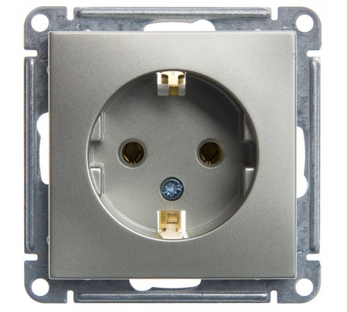 W59 Шампань Розетка с заземлением без шторок, 16А  RS16-154-4-86  SE
