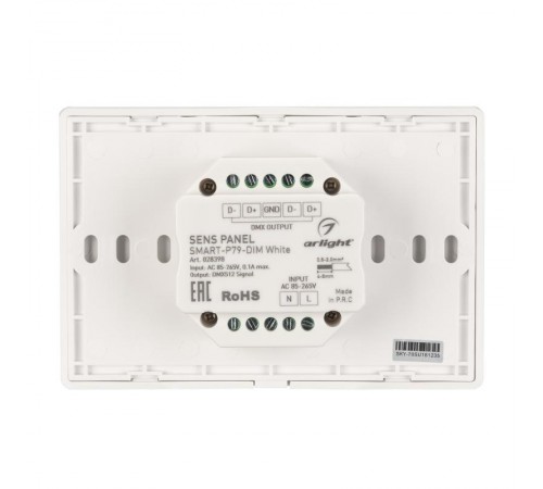 Панель Sens SMART-P79-DIM White (230V, 4 зоны, 2.4G) (Arlight, IP20 Пластик, 5 лет)  028398  Arlight