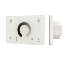 Панель Sens SMART-P79-DIM White (230V, 4 зоны, 2.4G) (Arlight, IP20 Пластик, 5 лет)  028398  Arlight