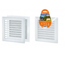 Решетка разъемная с москитной сеткой, прямые жалюзи, 175х175  SQ1807-0019  TDM