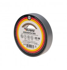 Изолента ПВХ 0.13х15 мм, 25 м, серая  KR-09-2108  Kranz