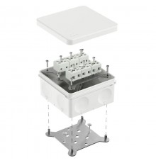 Коробка огнестойкая для о/п двухкомпонентная 60-0300-FR6.0-12 Е15-Е120 RAL9003 100х100х50 (14 шт/уп)  60-0300-9003-FR6.0-12  Промрукав