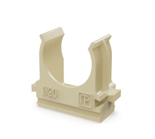 Крепёж-клипса для труб АБС-пластик сосна д20 (100шт/1500шт уп/кор)  PR13.0049  Промрукав