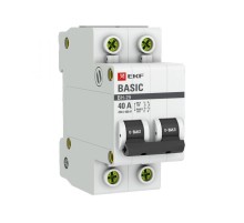Выключатель нагрузки модульный ВН-29 2P 40А EKF Basic  SL29-2-40-bas  EKF