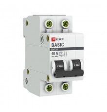 Выключатель нагрузки модульный ВН-29 2P 40А EKF Basic  SL29-2-40-bas  EKF