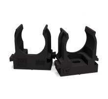 Крепеж-клипса для труб d20 мм атмосферостойкая для монтажного пистолета черная в п/э (100шт/900шт уп/кор)   PR13.0406  Промрукав