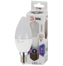 Лампа светодиодная LED 9Вт Е14 6000К smd B35-9W-860-E14  Б0031403  ЭРА