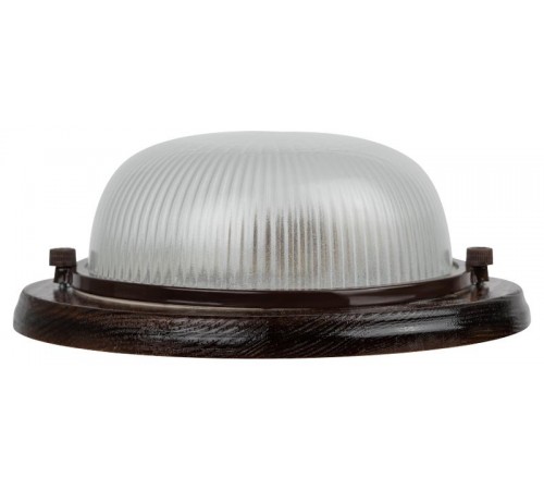 Светильник пылевлагозащищенный под лампу для ЖКХ НБО 03-60-021 Серия КАНТРИ (дерево), 60 Вт, Е27, 220В, IP54 без источника света  Б0048414  ЭРА