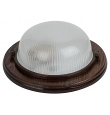 Светильник пылевлагозащищенный под лампу для ЖКХ НБО 03-60-021 Серия КАНТРИ (дерево), 60 Вт, Е27, 220В, IP54 без источника света  Б0048414  ЭРА