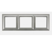 Рамка 3-поста; Eco Profi  Standart; термопласт; алюминий  EPS483AL  Jung