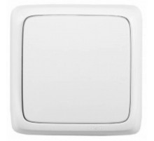 Выключатель открытой установки, одноклавишный, с изолирующей пластиной, цвет белый  ВА16-113  HEGEL