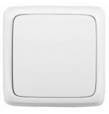 Выключатель открытой установки, одноклавишный, с изолирующей пластиной, цвет белый  ВА16-113  HEGEL