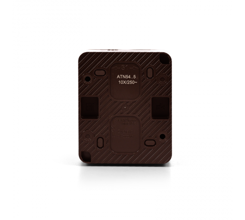 AtlasDesign Profi54 Коричневый О/У Выключатель 2-клавишный 10 АХ  ATN546051  SE