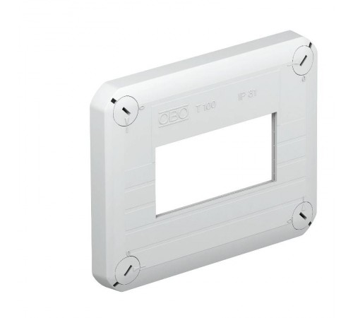 Крышка для T100 с отверстием под 2 Modul 45 (T 100 D MSD2A)  2007826  OBO Bettermann