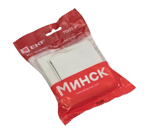 Минск Кнопка нажимная СП, 10А, бел  ERV10-028-10  EKF