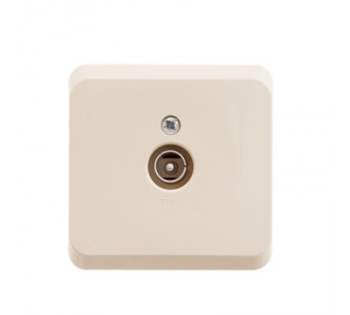 Этюд Кремовый О/У Розетка TV единственная 0,7dB  TVA-002K  SE