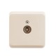 Этюд Кремовый О/У Розетка TV единственная 0,7dB  TVA-002K  SE
