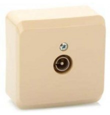 Этюд Кремовый О/У Розетка TV единственная 0,7dB  TVA-002K  SE