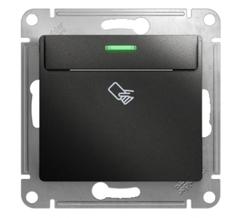Glossa Антрацит Выключатель карточный, сх.6  GSL000769  SE