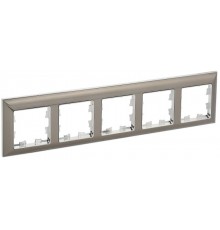BRITE Рамка 5-ая РУ-5-Бр хром/никель  BR-M52-12-4-K23  IEK
