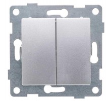 Ugra Выключатель 2кл., СУ , 10А, 250В, серебро  С11В2-004  GUSI Electric