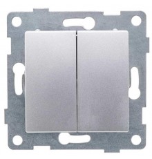 Ugra Выключатель 2кл., СУ , 10А, 250В, серебро  С11В2-004  GUSI Electric