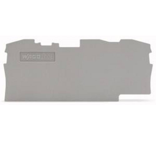 Торцевая и промежуточная пластина; толщиной 1 мм; серые (уп/25шт)  2006-1391  WAGO