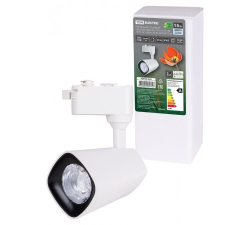 Светильник трековый однофазный LED TRL-02-015-NW 15 Вт, 24°, 4000 К, 90 Ra, белый,  SQ0369-0022  TDM