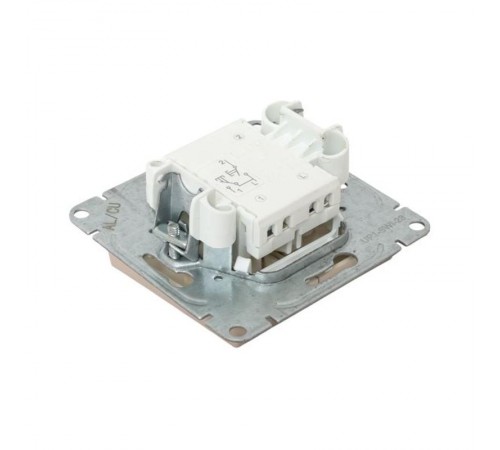 Механизм выключателя, двухклавишный, кнопочный, кремовый Эпика  UP1-SWI-23 EKF