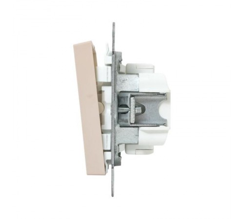 Механизм выключателя, двухклавишный, кнопочный, кремовый Эпика  UP1-SWI-23 EKF