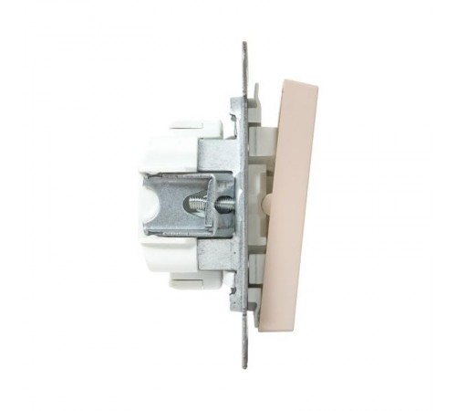 Механизм выключателя, двухклавишный, кнопочный, кремовый Эпика  UP1-SWI-23 EKF