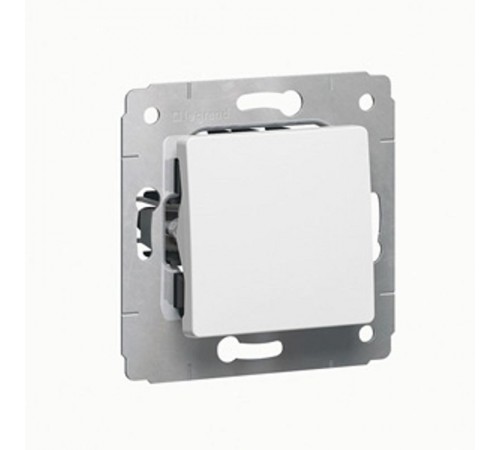 Cariva Белый Выключатель кнопочный  773611  Legrand