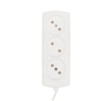 Удлинитель STANDARD 3 гнезда, 7 м, 2х0.75 кв.мм, б/з, белый  11-7215  PROconnect
