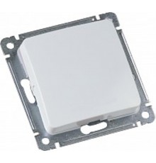 Переключатель реверсивный на два направления, одноклавишный, скрытой установки, механизм, цвет белый  ВС10-471  HEGEL