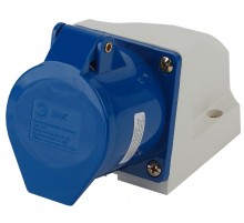 Розетка стационарная наружная 123 2Р+РЕ 32А 220В IP44  Б0032877  ЭРА