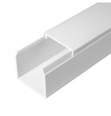 Кабель-канал белый 40х40 (24 м/уп) 2-й замок в п/э  PR03.0054  Промрукав