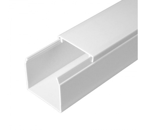 Кабель-канал белый 40х40 (24 м/уп) 2-й замок в п/э  PR03.0054  Промрукав