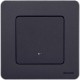 Inspiria Антрацит Переключатель проходной 1-клавишный с подсветкой С/У без рамки  673663  Legrand