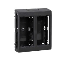 Simon Connect Дополнительный блок настенный на 2 S-модуля Сима Про, поверхностный монтаж, графит  SBC250-14  Simon