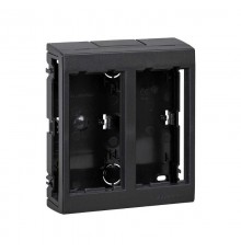 Simon Connect Дополнительный блок настенный на 2 S-модуля Сима Про, поверхностный монтаж, графит  SBC250-14  Simon