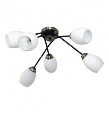 Светильник 11267В-3/6 черн (Плафон 8368) НПБ 01-6х60-120 Е27  1005404893  Элетех