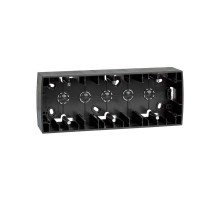 Simon 82 Монтажная коробка для накладного монтажа, 3 поста, 229х89х43мм, S82, S82N, графит  82771-38  Simon