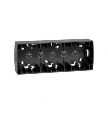 Simon 82 Монтажная коробка для накладного монтажа, 3 поста, 229х89х43мм, S82, S82N, графит  82771-38  Simon